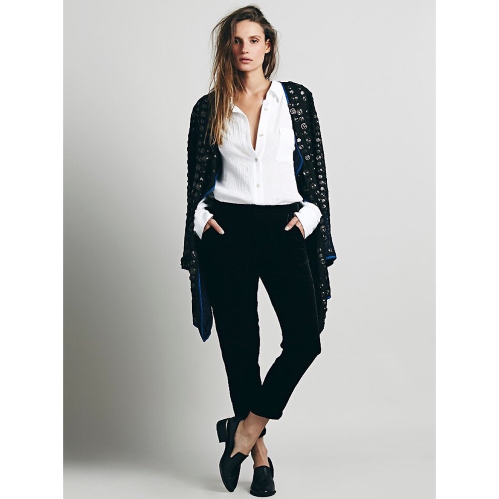 Free People Hollywood Velvet Trousers